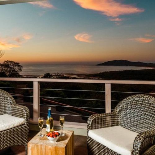 Sunset views from balcony