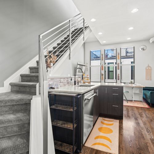 Unwind on the different stories of the home, enjoying unique cozy spaces