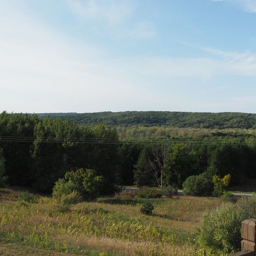 Exterior:  the road (grace road) in front of the house and the surrounding hills.