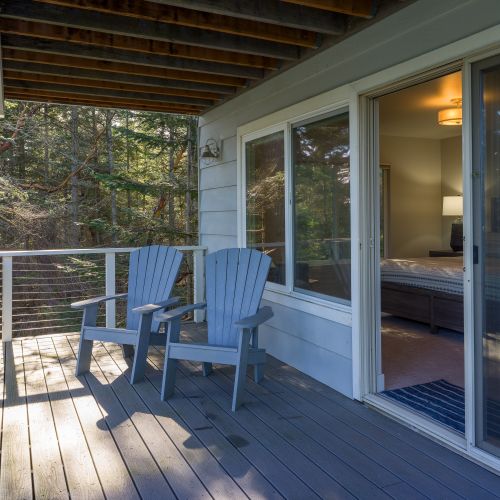 Private balcony off of the guest bedroom.