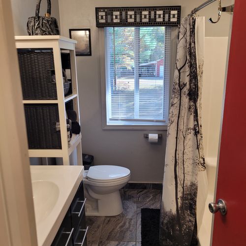 Bathroom #1 (second floor):  full bathroom on the second floor.
