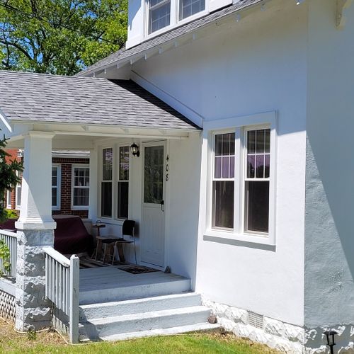 Exterior:  the front porch