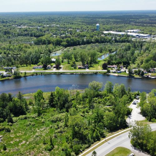 Exterior:  another photo of the au sable river near the house.