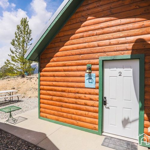 Entrance to the trout cabin retreat.