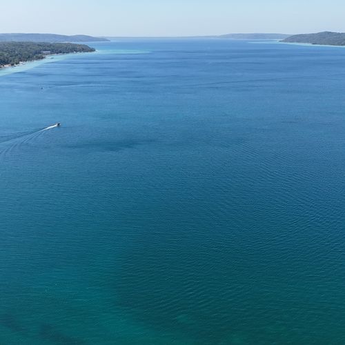 EXTERIOR:  Gorgeous Crystal Lake looking west towards Lake Michigan