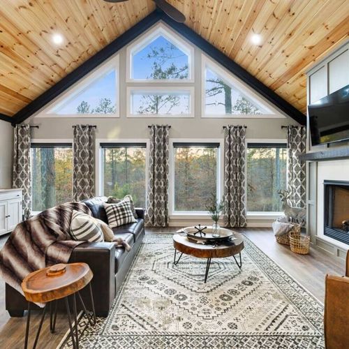 The stunning views from the living room!