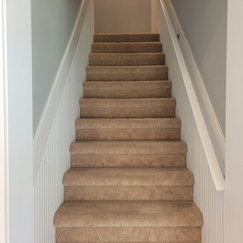 Stairs:  these are the stairs up to the second floor of the larger house. The rest of the photos from the larger house are from the second floor.