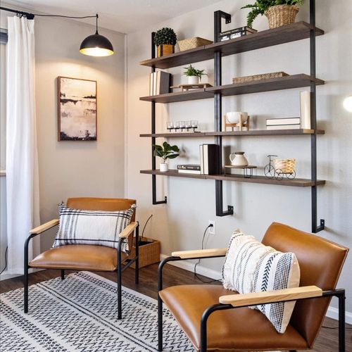 There is plenty of space for your group to lounge and get cozy.