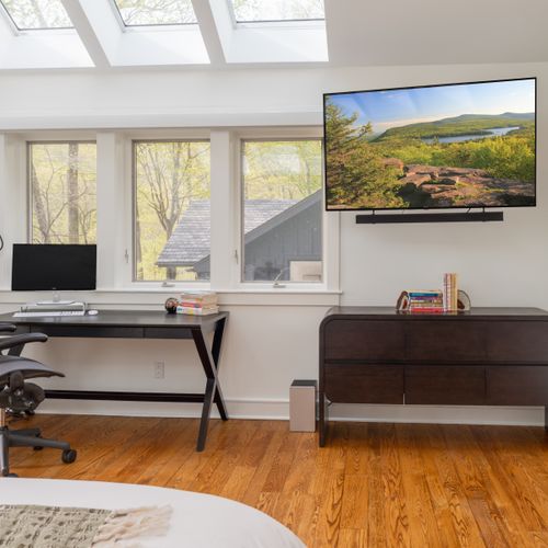 Work remotely or enjoy a movie in bed.