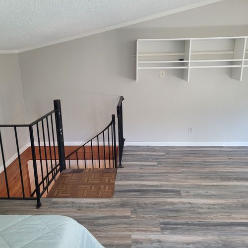 Loft:  there is an upstairs loft area with a full-size bed and a twin bed.