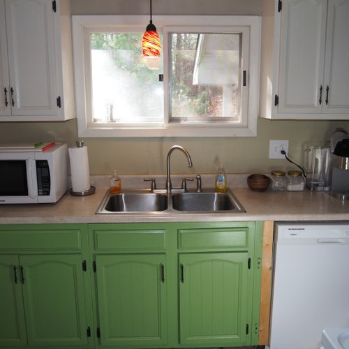 Kitchen:  the chalet has a full kitchen with all appliances including a dishwasher. It also has a good supply of cooking and dining utensils.