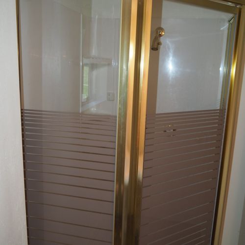 Bathroom #2: full bathroom with a walk-in shower.