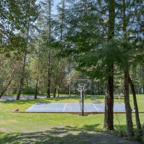View of the pickleball court below