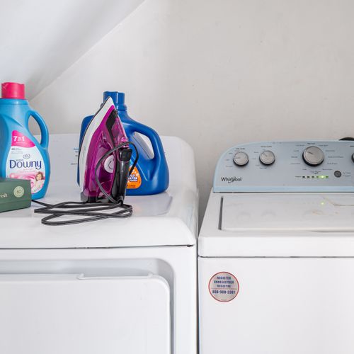 our laundry room is located on the main floor