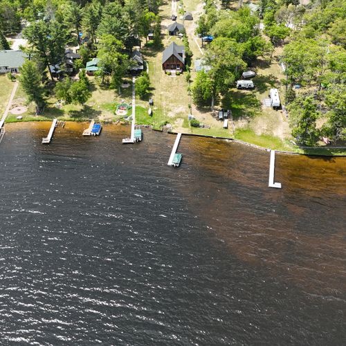 Exterior:  aerial view of the property from over van etten lake