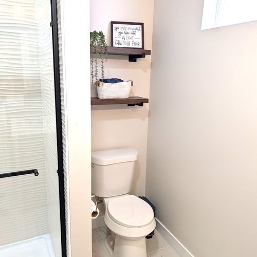 BATHROOM #1 (MAIN FLOOR):  This is a beautiful private ensuite full bathroom for Bedroom #1.