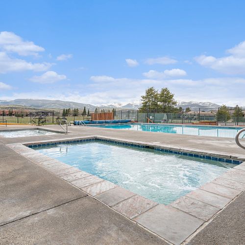 Take a lap in the pool under the sunshine