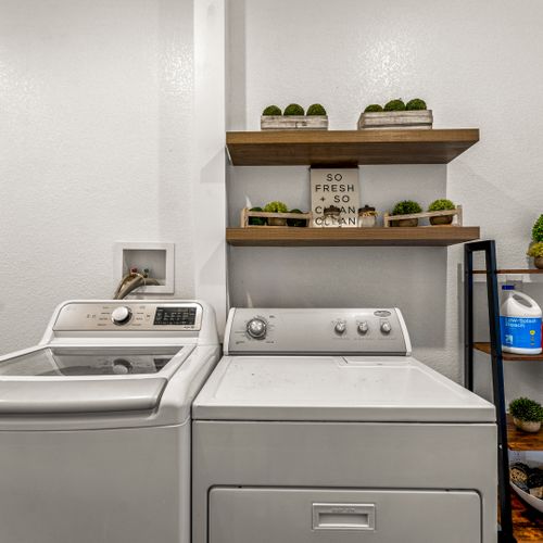 Enjoy the convenience of an ensuite washer and dryer on the lower level.