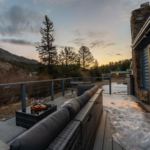 Breathe fresh air and enjoy the breathtaking views of the surrounding mountains and forest.