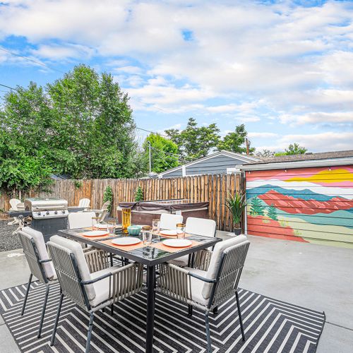 Relax al fresco—your peaceful spot for morning coffee or evening wine.