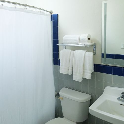 Bathroom. Clean and safe.