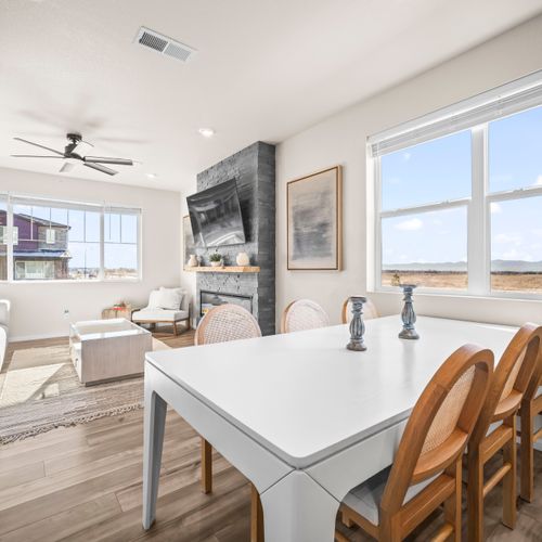 Bright, airy layout where cooking, dining, and relaxing come together.