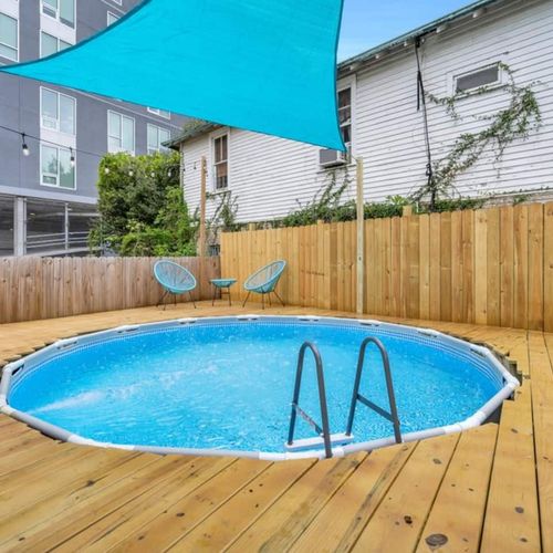 Your own backyard pool retreat — perfect for cooling down on a warm afternoon.