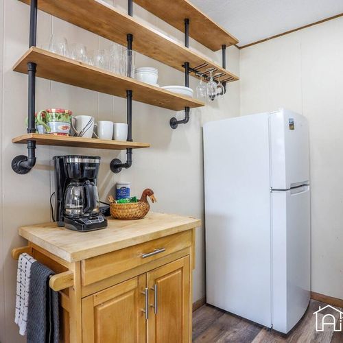 This space is equipped to cook all of your meals while on the go.