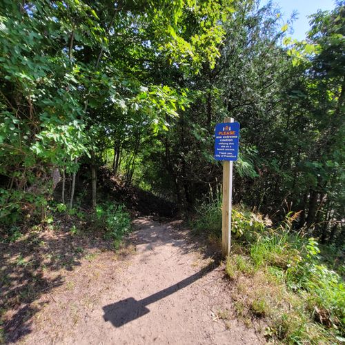 Exterior:  this is the public path that goes from the end of nipissing street (on which the home is located) down to frankfort beach and lake michigan. Note that the path is a bit steep and rough and may be difficult for elderly individuals and/or young children.
