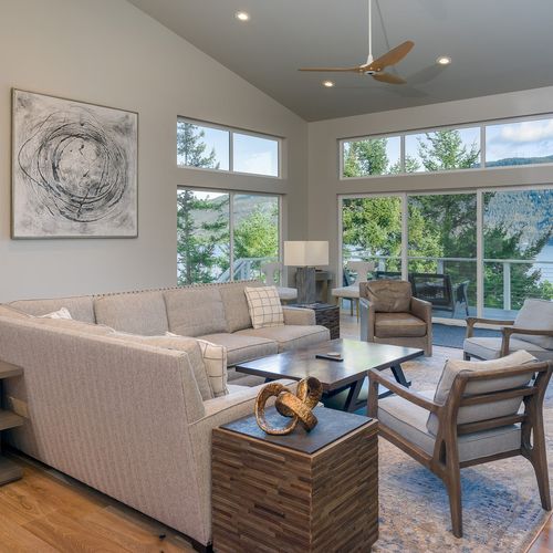 Beautifully furnished with water views and gas fireplace.