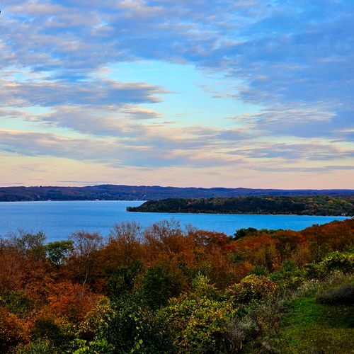 Overall:  a view of crystal lake from the house