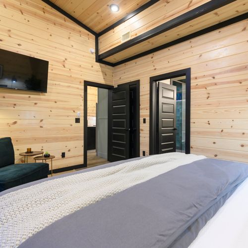 This room has additional lounge seating that pulls out to a twin bed.