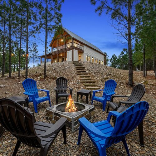 Firepit in the backyard.