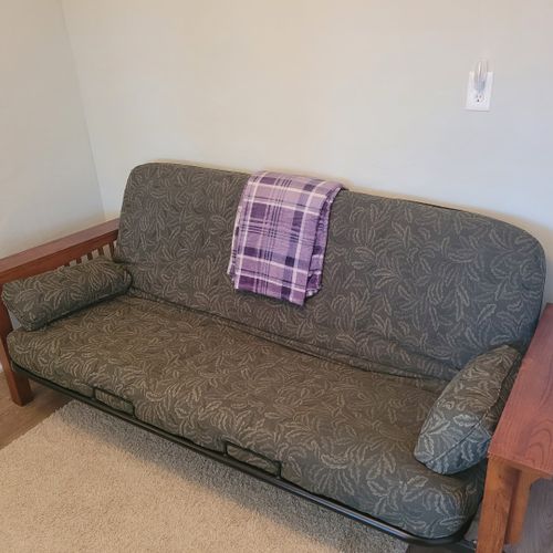 Bedroom #3:  features a futon and dresser.
