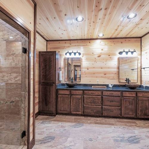 Double vanities in the private bathroom.