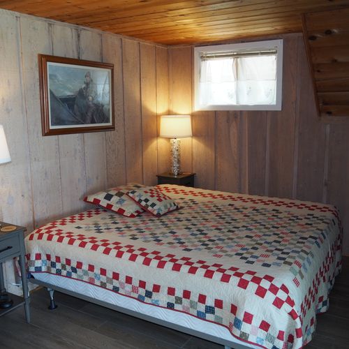 Bedroom #3 (second floor):  features king-size bed and lakeview from balcony