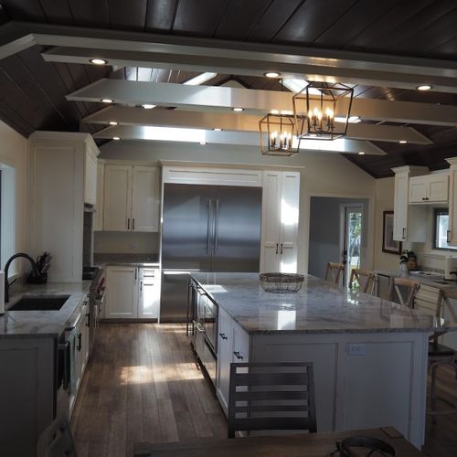 Overview:  the huge, newly remodeled, and gorgeous luxury kitchen!