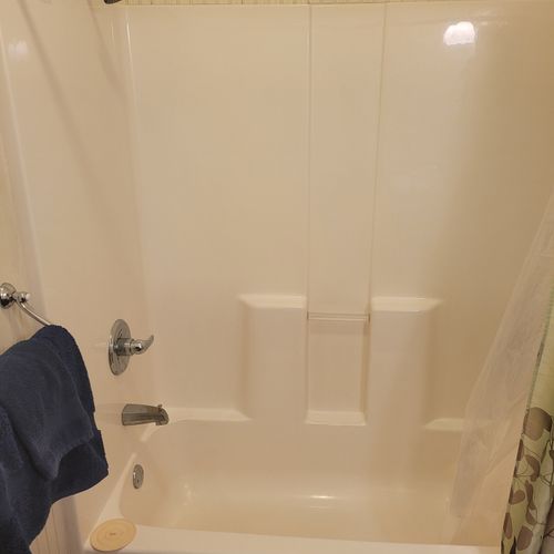 Bathroom #3 (lower level):  full bathroom on the lower level