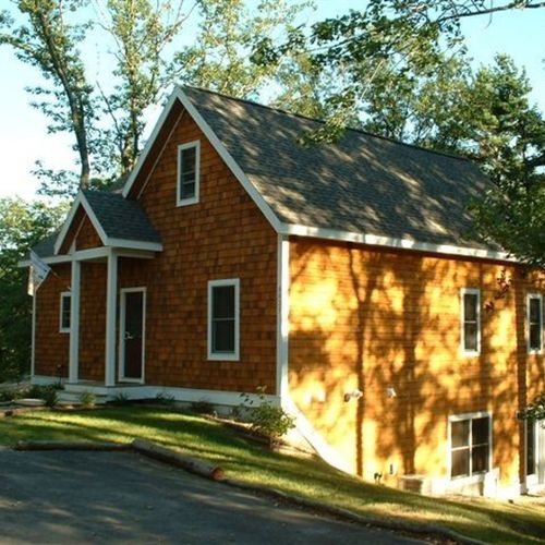Exterior:  looking at the house from the side