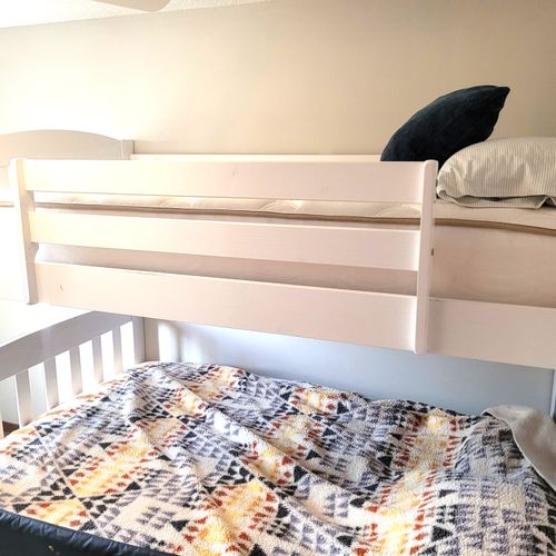 BEDROOM #3:  Features a twin-on-full bunk bed, thus sleeping up to 3 people.