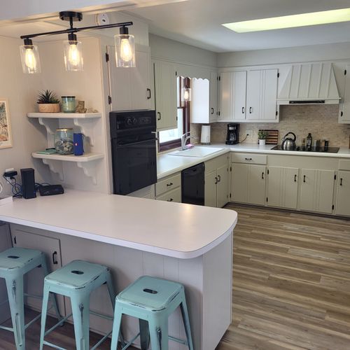Overall:  the home has a large and modern kitchen with all appliances including a dishwasher