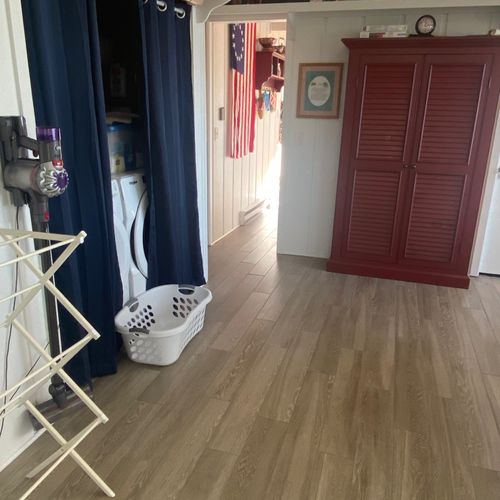 WASHER AND DRYER:  There is a washer and dryer on the main level of the cottage (on the left in the photo).