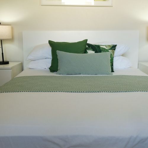 Your Restful Sanctuary. Cozy Queen bed for a refreshing sleep in Miramar