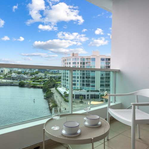 Entrance of balcony revealing a glimpse of your comfortable and well-equipped space.