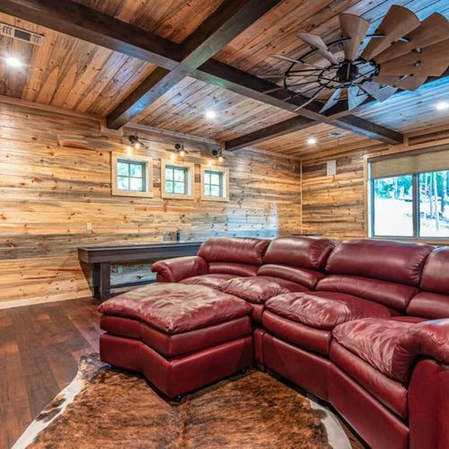 An oversized sofa for relaxing.
