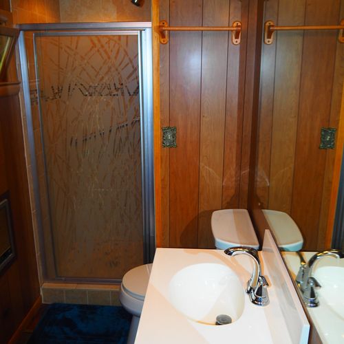 Bathroom #1 (main floor):  full bathroom on the main floor.