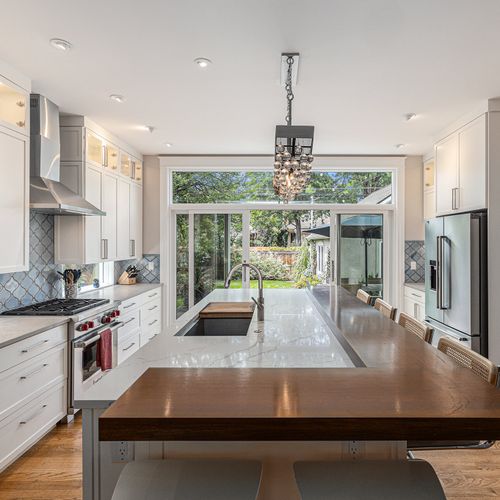 Gourmet kitchen with state-of-the-art appliances for the inspired chef.