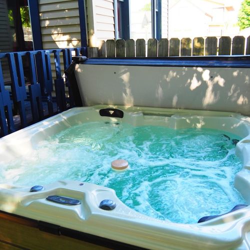 Overall:  the new hot tub!