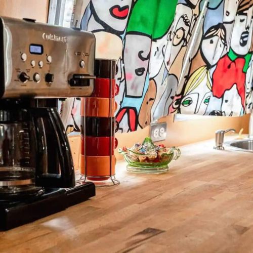 Start your day how you like it with a fresh cup of hot coffee in the Airstream