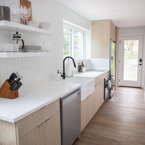 Kitchen area interior.